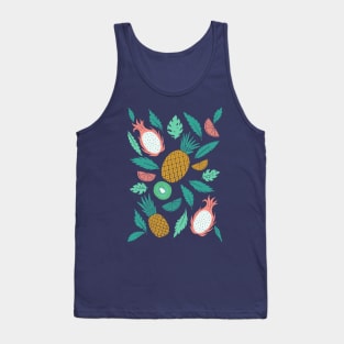 Summer Fruit on Pink Tank Top